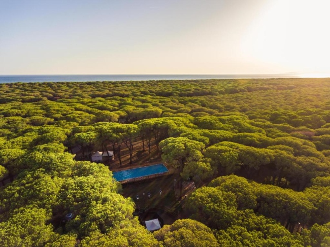Camping Le Marze bovenaanzicht