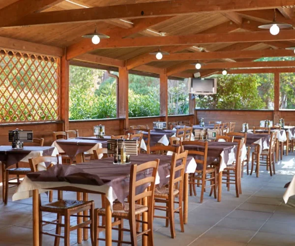 Camping Baia verde Toscane restaurant