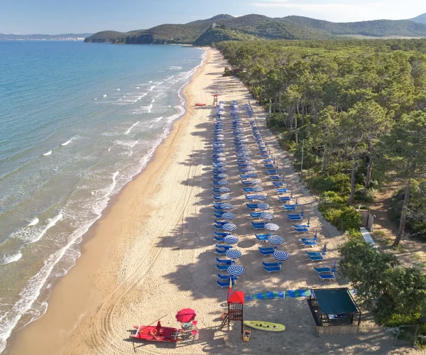 Camping Baia Verde Toscane strand