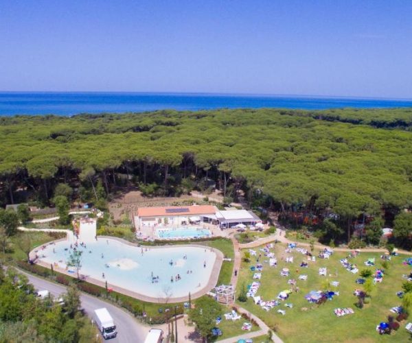Camping Etruria toscane italie bovenaanzicht