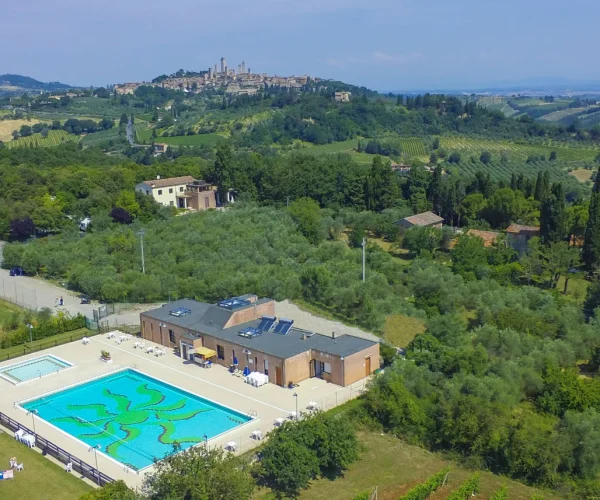 Camping II Boschetto di Piemma toscane bovenaanzicht