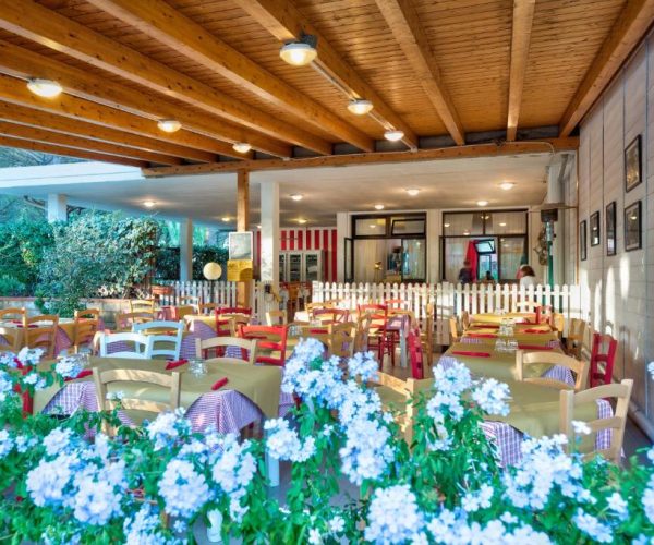 Camping Mareblu Toscane restaurantje