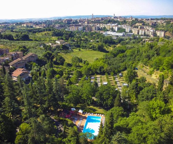 camping siena colleverde in toscane vlakbij het centrum van siena
