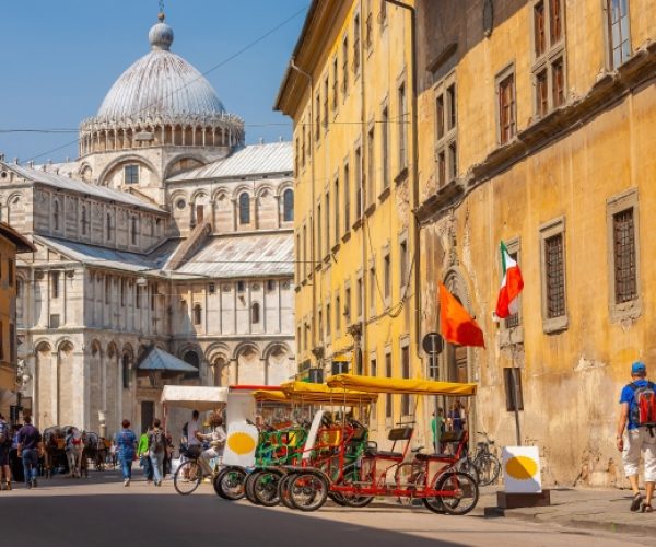 De stad pisa in toscane