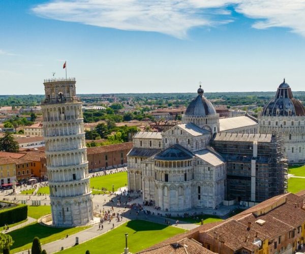 De stad pisa in toscane