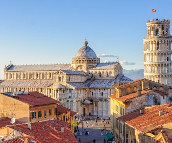 De stad pisa in toscane