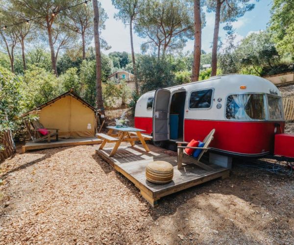 glamping op camping vallicella resort in toscane